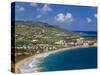 Elevated View over Frigate Bay and Frigate Beach North, St. Kitts, Leeward Islands, West Indies-Gavin Hellier-Stretched Canvas