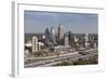 Elevated View over Interstate 85 Passing the Atlanta Skyline-Gavin Hellier-Framed Photographic Print