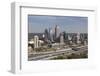 Elevated View over Interstate 85 Passing the Atlanta Skyline-Gavin Hellier-Framed Photographic Print