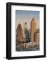 Elevated View over Interstate 85 Passing the Atlanta Skyline-Gavin Hellier-Framed Photographic Print