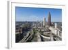Elevated View over Interstate 85 Passing the Midtown Atlanta Skyline-Gavin Hellier-Framed Photographic Print