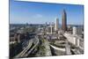 Elevated View over Interstate 85 Passing the Midtown Atlanta Skyline-Gavin Hellier-Mounted Photographic Print