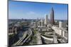 Elevated View over Interstate 85 Passing the Midtown Atlanta Skyline-Gavin Hellier-Mounted Photographic Print