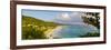 Elevated View over Long Bay at Sunrise, Portland Parish, Jamaica, Caribbean-Doug Pearson-Framed Photographic Print