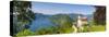 Elevated View over Lugano from Monte Bre, Lugano, Lake Lugano, Ticino, Switzerland-Doug Pearson-Stretched Canvas