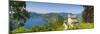Elevated View over Lugano from Monte Bre, Lugano, Lake Lugano, Ticino, Switzerland-Doug Pearson-Mounted Photographic Print