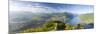 Elevated View over Lugano from Monte San Salvatore, Lake Lugano, Ticino, Switzerland-Doug Pearson-Mounted Photographic Print