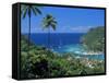 Elevated View Over Marigot Bay, Island of St. Lucia, Windward Islands, West Indies, Caribbean-Yadid Levy-Framed Stretched Canvas