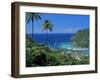 Elevated View Over Marigot Bay, Island of St. Lucia, Windward Islands, West Indies, Caribbean-Yadid Levy-Framed Photographic Print