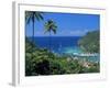 Elevated View Over Marigot Bay, Island of St. Lucia, Windward Islands, West Indies, Caribbean-Yadid Levy-Framed Photographic Print