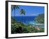 Elevated View Over Marigot Bay, Island of St. Lucia, Windward Islands, West Indies, Caribbean-Yadid Levy-Framed Photographic Print