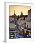 Elevated View over Mosque and Old Town, Rhodes Town, Rhodes, Greece-Doug Pearson-Framed Photographic Print