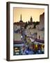 Elevated View over Mosque and Old Town, Rhodes Town, Rhodes, Greece-Doug Pearson-Framed Photographic Print