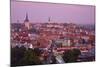 Elevated View over Old Town at Dawn, Tallinn, Estonia, Europe-Doug Pearson-Mounted Photographic Print
