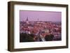 Elevated View over Old Town at Dawn, Tallinn, Estonia, Europe-Doug Pearson-Framed Photographic Print