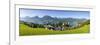 Elevated View over Parish Church and St. Wolfgang, Wolfgangsee Lake, Flachgau-Doug Pearson-Framed Photographic Print