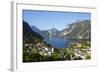 Elevated View over Picturesque Ebensee, Lake Traunsee, Salzkammergut-Doug Pearson-Framed Photographic Print