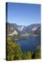 Elevated View over Picturesque Hallstattersee, Oberosterreich (Upper Austria), Austria, Europe-Doug Pearson-Stretched Canvas