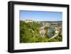 Elevated View over Picturesque Harburg Castle and Old Town Center, Harburg, Bavaria, Germany-Doug Pearson-Framed Photographic Print