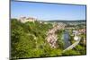 Elevated View over Picturesque Harburg Castle and Old Town Center, Harburg, Bavaria, Germany-Doug Pearson-Mounted Photographic Print