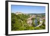 Elevated View over Picturesque Harburg Castle and Old Town Center, Harburg, Bavaria, Germany-Doug Pearson-Framed Photographic Print