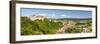 Elevated View over Picturesque Harburg Castle and Old Town Center, Harburg, Bavaria, Germany-Doug Pearson-Framed Photographic Print