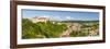 Elevated View over Picturesque Harburg Castle and Old Town Center, Harburg, Bavaria, Germany-Doug Pearson-Framed Photographic Print