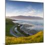 Elevated View over Picturesque Kaikoura Peninsula Illuminated-Doug Pearson-Mounted Photographic Print