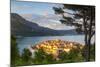 Elevated View over Picturesque Korcula Town Illuminated at Sunset, Korcula, Dalmatia, Croatia-Doug Pearson-Mounted Photographic Print