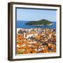 Elevated View over Picturesque Stari Grad (Old Town), Dubrovnik, Dalmatia, Croatia-Doug Pearson-Framed Photographic Print