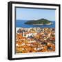 Elevated View over Picturesque Stari Grad (Old Town), Dubrovnik, Dalmatia, Croatia-Doug Pearson-Framed Photographic Print