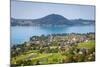 Elevated View over Picturesque Weyregg Am Attersee, Attersee, Salzkammergut, Austria, Europe-Doug Pearson-Mounted Photographic Print