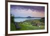 Elevated View over Picturesque Weyregg Am Attersee Illuminated at Dawn, Attersee, Salzkammergut-Doug Pearson-Framed Photographic Print