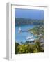 Elevated View over Port Antonio and Navy Island, Portland Parish, Jamaica, Caribbean-Doug Pearson-Framed Photographic Print