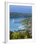 Elevated View over Port Antonio and Navy Island, Portland Parish, Jamaica, Caribbean-Doug Pearson-Framed Photographic Print