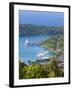 Elevated View over Port Antonio and Navy Island, Portland Parish, Jamaica, Caribbean-Doug Pearson-Framed Photographic Print