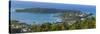 Elevated View over Port Antonio and Navy Island, Portland Parish, Jamaica, Caribbean-Doug Pearson-Stretched Canvas