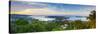 Elevated View over Port Antonio and Navy Island, Portland Parish, Jamaica, Caribbean-Doug Pearson-Stretched Canvas