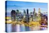 Elevated View over Singapore City Centre and Marina Bay, Singapore, Southeast Asia, Asia-Gavin Hellier-Stretched Canvas