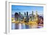 Elevated View over Singapore City Centre and Marina Bay, Singapore, Southeast Asia, Asia-Gavin Hellier-Framed Photographic Print