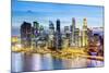 Elevated View over Singapore City Centre and Marina Bay, Singapore, Southeast Asia, Asia-Gavin Hellier-Mounted Photographic Print