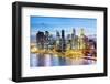 Elevated View over Singapore City Centre and Marina Bay, Singapore, Southeast Asia, Asia-Gavin Hellier-Framed Photographic Print