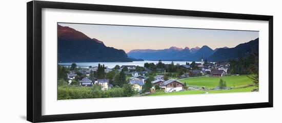 Elevated View over St. Gilgen, Wolfgangsee, Flachgau-Doug Pearson-Framed Photographic Print