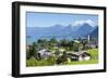 Elevated View over St. Gilgen, Wolfgangsee, Flachgau-Doug Pearson-Framed Photographic Print