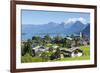 Elevated View over St. Gilgen, Wolfgangsee, Flachgau-Doug Pearson-Framed Photographic Print