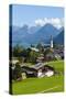 Elevated View over St. Gilgen, Wolfgangsee, Flachgau-Doug Pearson-Stretched Canvas