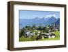 Elevated View over St. Gilgen, Wolfgangsee, Flachgau-Doug Pearson-Framed Photographic Print