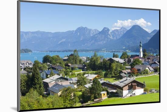 Elevated View over St. Gilgen, Wolfgangsee, Flachgau-Doug Pearson-Mounted Photographic Print