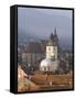 Elevated View Over the Centre of Medieval Brasov, Transylvania, Romania-Gavin Hellier-Framed Stretched Canvas