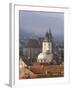 Elevated View Over the Centre of Medieval Brasov, Transylvania, Romania-Gavin Hellier-Framed Photographic Print